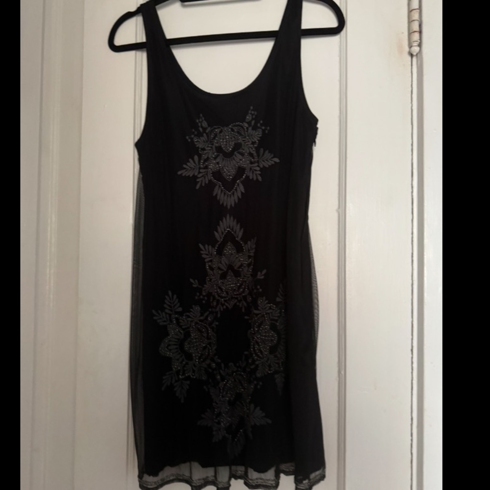 Abercrombie & Fitch Black Embroidered Top